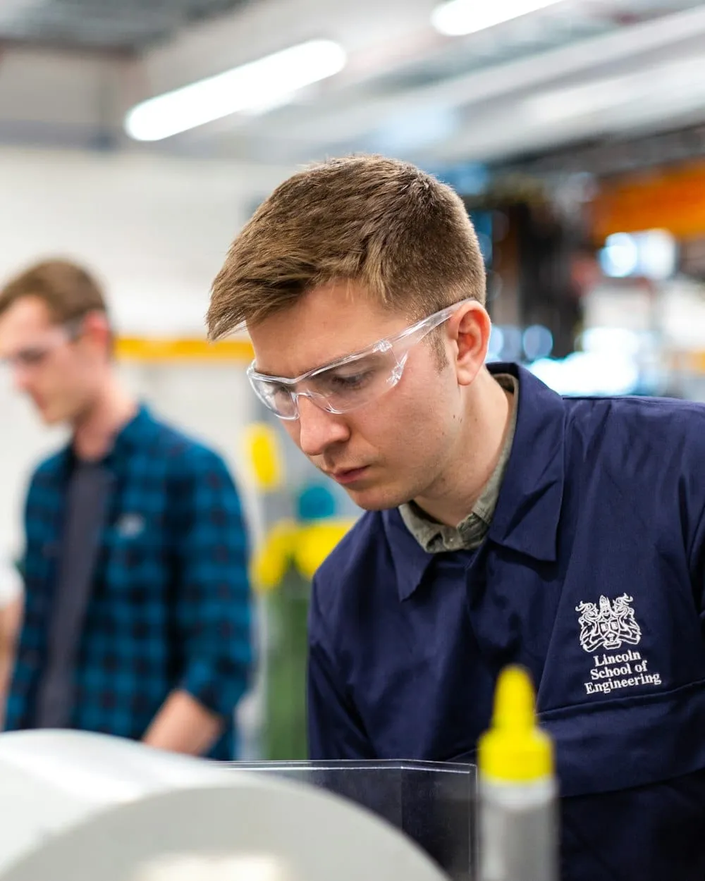 Engineering leader reviewing manufacturing operations